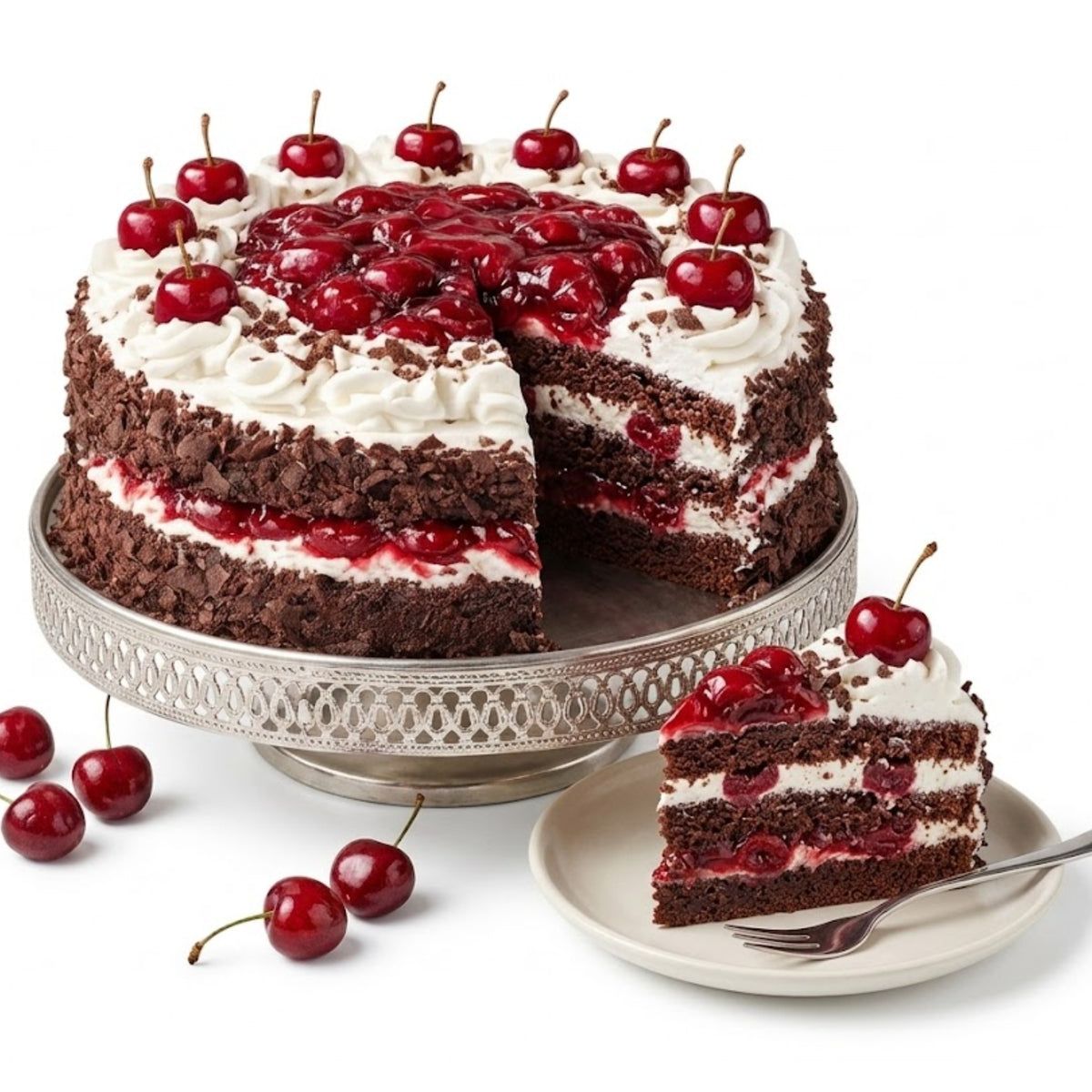 Andy Anand Sugar-Free Black Forest Cake — authentic German Schwarzwälder Kirschtorte, 2.8 lbs